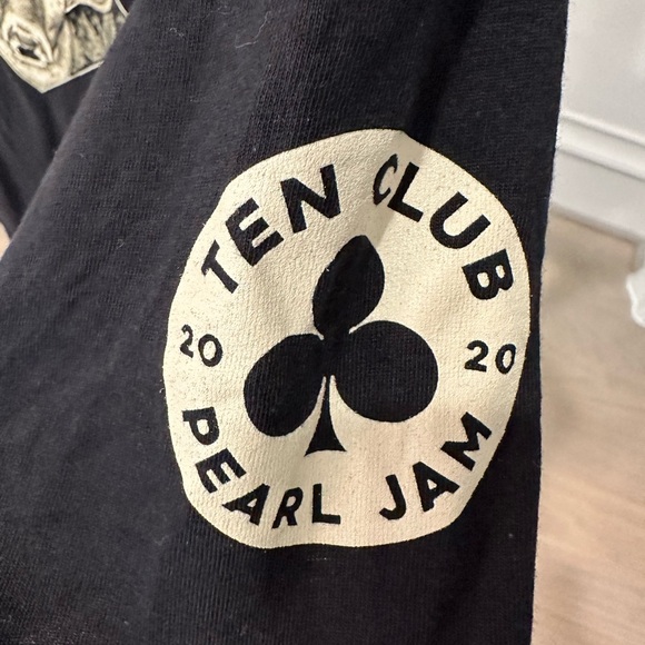 Pearl Jam Ten Club T-Shirt 2020 Black Size Large - Picture 2 of 4